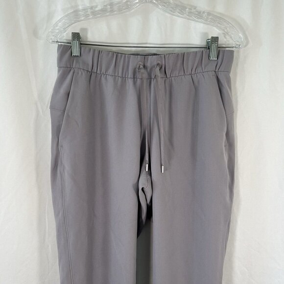 Lululemon Joggers Women's 6 Grey Pull On Drawstring High Rise Pockets 28" Inseam - Picture 2 of 9